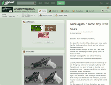 Tablet Screenshot of deviantweapons.deviantart.com