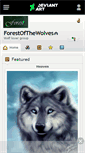 Mobile Screenshot of forestofthewolves.deviantart.com