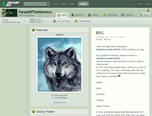 Tablet Screenshot of forestofthewolves.deviantart.com