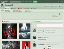 Tablet Screenshot of blooddust13.deviantart.com
