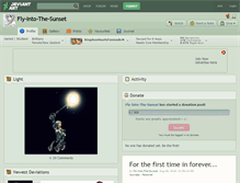 Tablet Screenshot of fly-into-the-sunset.deviantart.com