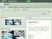 Tablet Screenshot of jjrulez12.deviantart.com