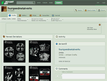 Tablet Screenshot of fourspeedmetalwerks.deviantart.com