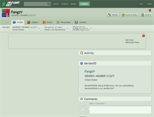Tablet Screenshot of fangzv.deviantart.com