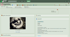 Desktop Screenshot of impishkitten.deviantart.com