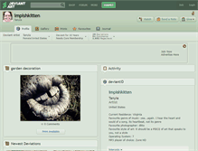 Tablet Screenshot of impishkitten.deviantart.com