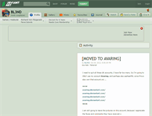 Tablet Screenshot of bl3nd.deviantart.com