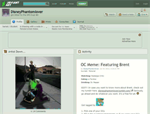 Tablet Screenshot of disneyphantomlover.deviantart.com