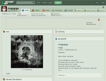 Tablet Screenshot of mogogogo.deviantart.com