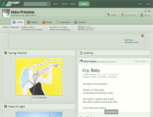 Tablet Screenshot of neko-priestess.deviantart.com