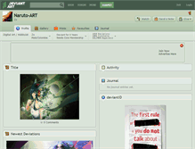 Tablet Screenshot of naruto-art.deviantart.com