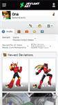 Mobile Screenshot of 0na.deviantart.com