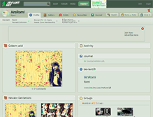 Tablet Screenshot of mrsromi.deviantart.com