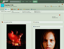 Tablet Screenshot of insaniac1126.deviantart.com