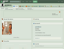 Tablet Screenshot of pandalove.deviantart.com