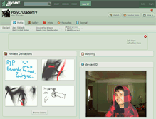 Tablet Screenshot of holycrusader19.deviantart.com