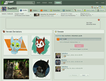 Tablet Screenshot of dust502.deviantart.com