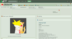 Desktop Screenshot of chibi-the-wolf.deviantart.com