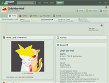 Tablet Screenshot of chibi-the-wolf.deviantart.com