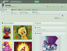 Tablet Screenshot of maxtaka.deviantart.com