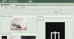 Desktop Screenshot of menecez.deviantart.com