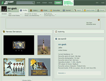 Tablet Screenshot of mr-geek.deviantart.com