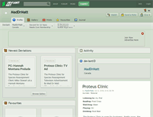 Tablet Screenshot of maddrmatt.deviantart.com