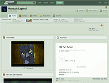 Tablet Screenshot of nemezis-legend.deviantart.com