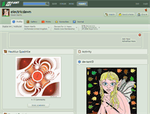 Tablet Screenshot of electricdawn.deviantart.com