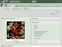 Tablet Screenshot of kizli.deviantart.com
