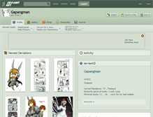 Tablet Screenshot of gapangman.deviantart.com