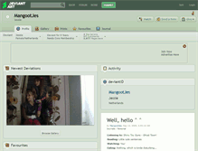 Tablet Screenshot of mangootjes.deviantart.com