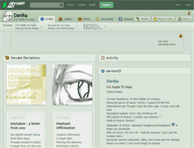 Tablet Screenshot of danika.deviantart.com
