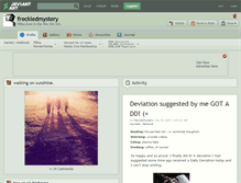 Tablet Screenshot of freckledmystery.deviantart.com