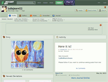 Tablet Screenshot of lydiajean422.deviantart.com