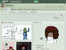 Tablet Screenshot of frankiescool.deviantart.com