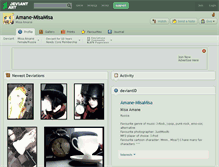 Tablet Screenshot of amane-misamisa.deviantart.com