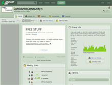 Tablet Screenshot of comicartistcommunity.deviantart.com