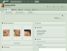 Tablet Screenshot of goosh-goosh.deviantart.com