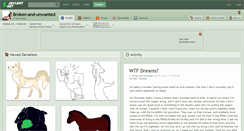 Desktop Screenshot of broken-and-unwanted.deviantart.com