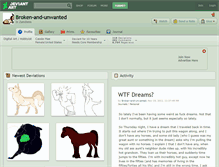 Tablet Screenshot of broken-and-unwanted.deviantart.com