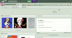 Desktop Screenshot of lyra-pokemon-trainer.deviantart.com