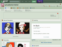Tablet Screenshot of lyra-pokemon-trainer.deviantart.com