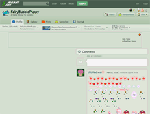 Tablet Screenshot of fairybubblepuppy.deviantart.com