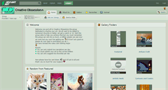 Desktop Screenshot of creative-obssession.deviantart.com