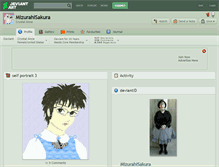 Tablet Screenshot of mizurahisakura.deviantart.com