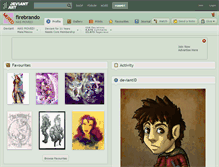 Tablet Screenshot of firebrando.deviantart.com
