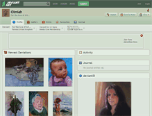 Tablet Screenshot of olmiah.deviantart.com