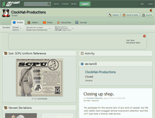 Tablet Screenshot of clockhat-productions.deviantart.com