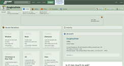 Desktop Screenshot of doughnuthole.deviantart.com